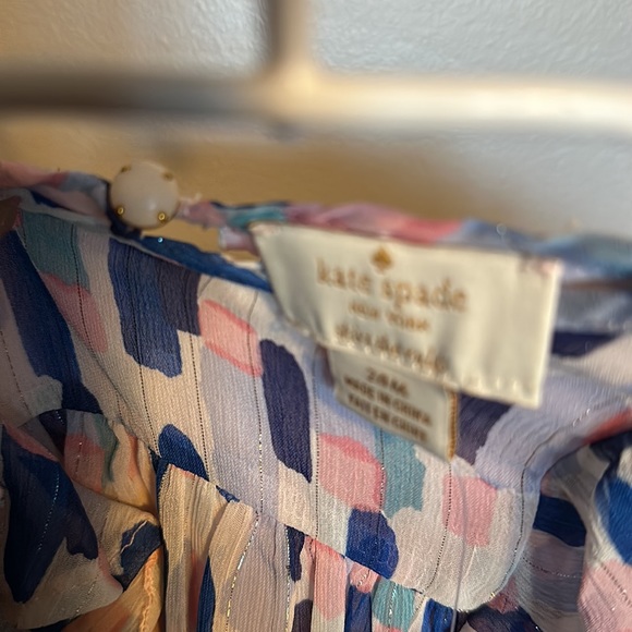 Kate Spade Brushstrokes Ruffles Dress 24M - Picture 2 of 3